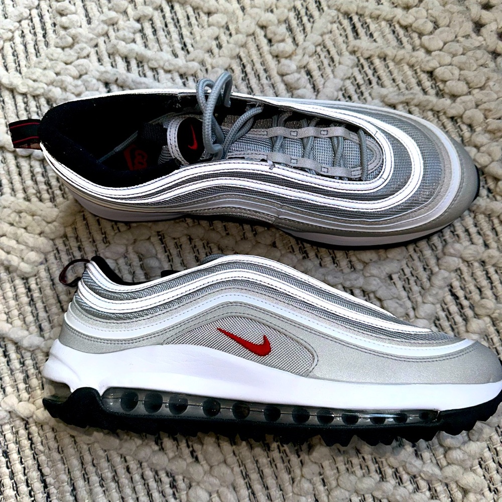 Nike Air Max 97 G Metallic Silver Golf Shoes